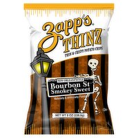 Zapp's Thinz New Orleans Style Bourbon St Smokey Sweet Thin & Crispy Potato Chips, 8 oz