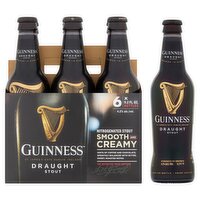 Guinness Draught Stout, 11.2 fl oz, 6 count