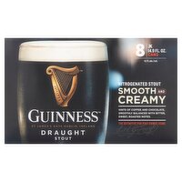 Guinness Draught Stout Beer, 8 count, 14.9 fl oz