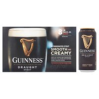 Guinness Draught Stout Beer, 8 count, 14.9 fl oz