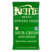 Kettle Brand Sour Cream and Onion Potato Chips, 8.5 oz