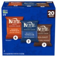 Kettle Brand Potato Chips Snack Packs, 1 oz, 20 count