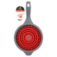 Dexas Pop N Stor Gray / Dark Red Collapsible Strainer