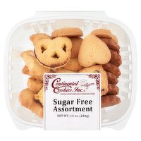 Continental Cookies Inc. Sugar Free Assortment Cookies, 10 oz