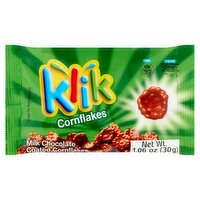 Klik Milk Chocolate Coated Cornflakes, 1.06 oz