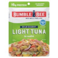 Bumble Bee Wild Caught Light Tuna in Water, 2.5 oz, 2.5 Ounce