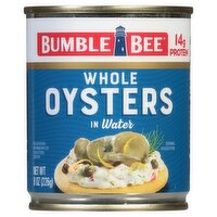 Bumble Bee Whole Oysters in Water, 8 oz