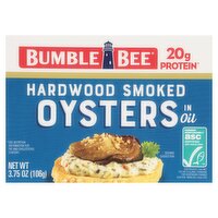 Bumble Bee Hardwood Smoked Oysters in Oil, 3.75 oz