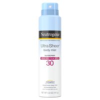 Neutrogena Ultra Sheer Broad Spectrum Body Mist Sunscreen, SPF 30, 5.0 oz