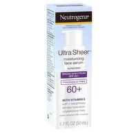 Neutrogena Ultra Sheer Moisturizing Broad Spectrum Face Serum Sunscreen, SPF 60+, 1.7 fl oz