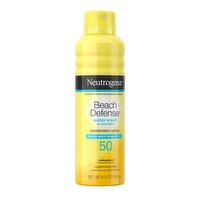 Neutrogena Beach Defense Water + Sun Protection Broad Spectrum Sunscreen Spray, SPF 50, 6.5 oz