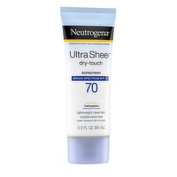 Neutrogena Ultra Sheer Dry-Touch Broad Spectrum Sunscreen, SPF 70, 3.0 fl oz