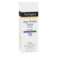 Neutrogena Age Shield Oil-Free Broad Spectrum Face Sunscreen, SPF 70, 3.0 fl oz