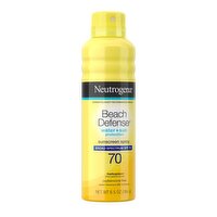 Neutrogena Beach Defense Water + Sun Protection Broad Spectrum Sunscreen Spray, SPF 70, 6.5 fl oz