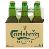 Carlsberg Premium Elephant Pilsner Beer, 11.2 fl oz, 6 count