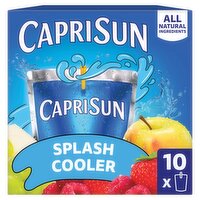 Capri Sun Splash Cooler Mixed Fruit Flavored Juice Drink Blend, 6 fl oz, 10 count