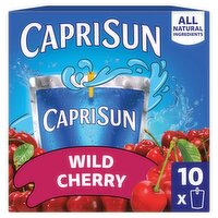 Capri Sun Wild Cherry Flavored Juice Drink Blend, 6 fl oz, 10 count