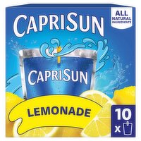 Capri Sun Lemonade Juice Drink, 6 fl oz, 10 count