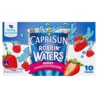 Capri Sun Roarin' Waters Berry Rapids Flavored Water Beverage, 6 fl oz, 10 count, 60 Fluid ounce