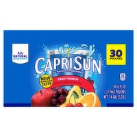 Capri Sun Fruit Punch Juice Drink, 6 fl oz, 30 count, 180 Fluid ounce