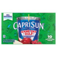 Capri Sun Game Day Gulp Mixed Fruit Flavored Juice Drink, 6 fl oz, 10 count