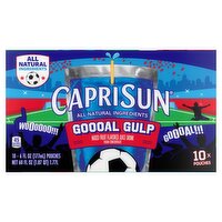 Capri Sun Gooal Gulp Mixed Fruit Flavored Juice Drink, 6 fl oz, 10 count