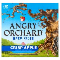 Angry Orchard Crisp Apple Hard Cider, 12 count, 12 fl oz