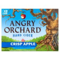 Angry Orchard Crisp Apple Hard Cider, 12 count, 12 fl oz