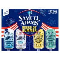 Samuel Adams Beers of Summer Variety Pack, 12 fl oz, 12 count