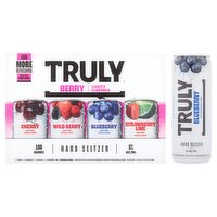 Truly Berry Lightly Flavored Hard Seltzer, 12 fl oz, 12 count