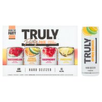 Truly Lightly Flavored Hard Seltzer Party Pack, 12 fl oz, 12 count, 144 Fluid ounce