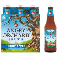 Angry Orchard Crisp Apple Hard Cider, 6 count, 12 fl oz