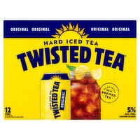Twisted Tea Original Hard Iced Tea Malt Beverage, 12 count, 12 fl oz