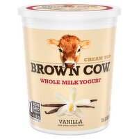 Brown Cow Cream Top Vanilla Whole Milk Yogurt, 32 oz. Carton