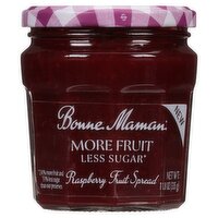 Bonne Maman Less Sugar Raspberry Fruit Spread, 11.8 oz