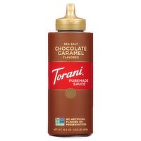 Torani Sea Salt Chocolate Caramel Flavored Puremade Sauce, 16.5 oz, 16.5 Ounce