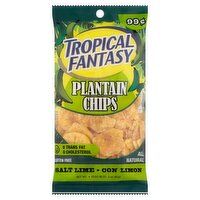 Tropical Fantasy Salt Lime Plantain Chips, 3 oz