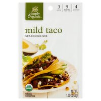 Simply Organic Mild Taco Seasoning Mix, 1.00 oz