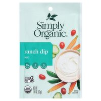 Simply Organic Ranch Dip Mix, 1.50 oz, 1.5 Ounce