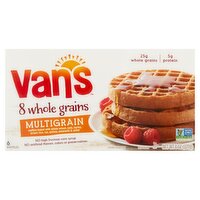 Van's 8 Whole Grains Multigrain Waffles, 6 count, 8 oz, 8 Ounce