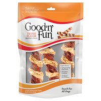  Good 'n' Fun Triple Flavor Crunchy Spirals Snack for All Dogs, 3 count, 4.2 oz