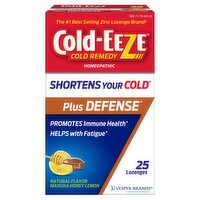 Cold-Eeze Natural Flavor Manuka Honey Lemon Lozenges, 25 count