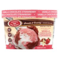 Klein's Real Kosher Vanilla Chocolate Strawberry Non-Dairy Frozen Dessert, 56 oz