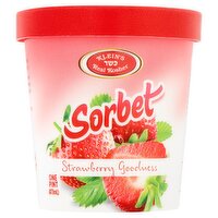 Klein's Real Kosher Strawberry Goodness Sorbet, one pint