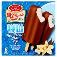 Klein's Real Kosher Classic Treat Vanilla Ice Cream Bar, 3 fl oz, 6 count