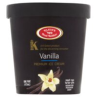 Klein's Real Kosher Vanilla Premium Ice Cream, 1 pint
