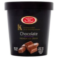 Klein's Real Kosher Chocolate Premium Ice Cream, one pint