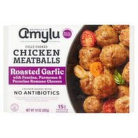 Amylu Roasted Garlic Chicken Meatballs, 10 oz