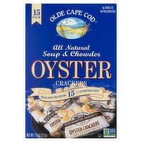 Olde Cape Cod All Natural Soup & Chowder Oyster Crackers Multi-Pack Edition, 1/2 oz, 15 packs