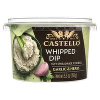 Castello Garlic & Herbs Soft Spreadable Cheese Whipped Dip, 5.3 oz